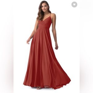 Azazie Avelina in Terracotta size A2 FREE SHIPPING